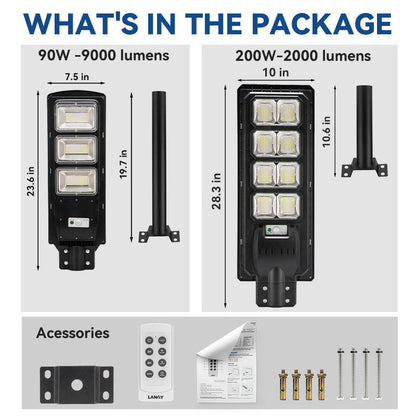 4 Pack Solar Parking lot lights (bracket included)