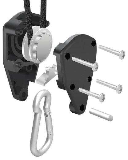 Heavy Duty Adjustable Rope Clip Hanger - 2/4/12pcs 1/8 Inch 8Feet Long for Grow Kit, Canoe, Bow & Stern Tie Down