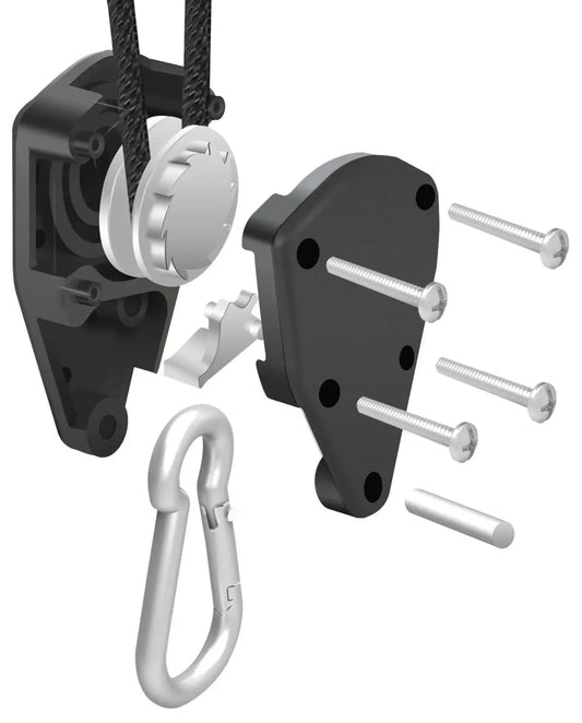 Heavy Duty Adjustable Rope Clip Hanger - 2/4/12pcs 1/8 Inch 8Feet Long for Grow Kit, Canoe, Bow & Stern Tie Down