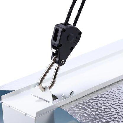 Heavy Duty Adjustable Rope Clip Hanger - 2/4/12pcs 1/8 Inch 8Feet Long for Grow Kit, Canoe, Bow & Stern Tie Down